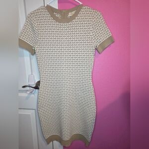 NWOT Michael Kors Knit Jacquard Monogram Dress!